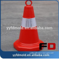 Rubber anti-collision reflective plastic traffic cone mould lifting ring reflective traffic cone road cone injection mold